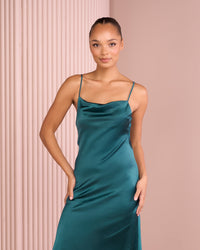 Vlora Bias Cut Satin Dress