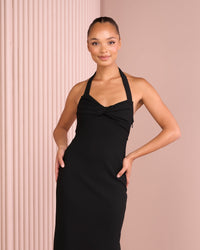 Gal Halter Neck Maxi Dress