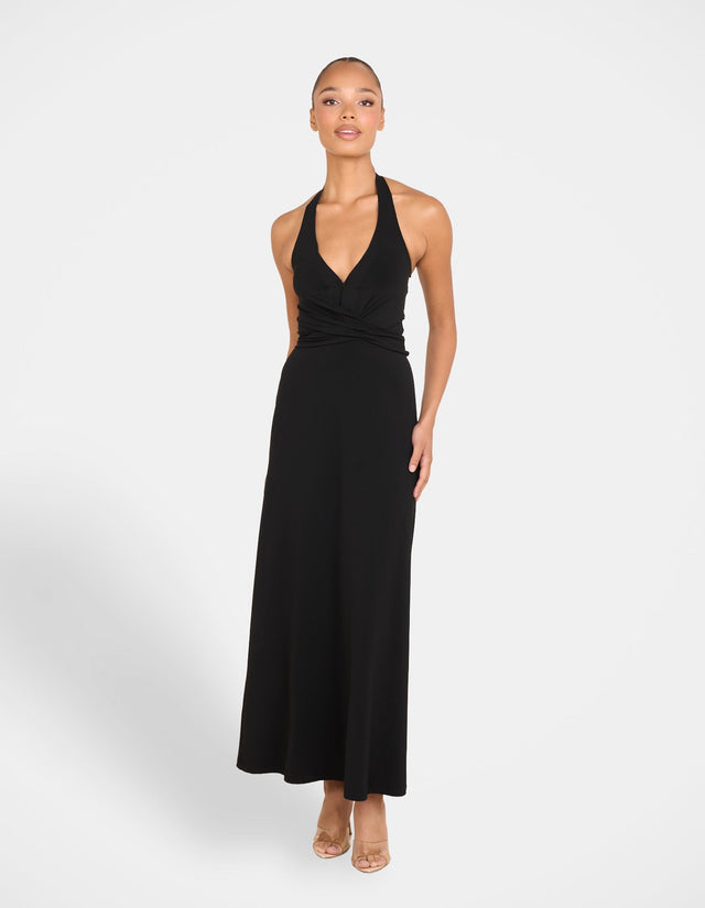 Farah Halter A-line Maxi Dress