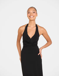 Farah Halter A-line Maxi Dress