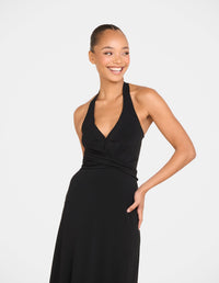Farah Halter A-line Maxi Dress