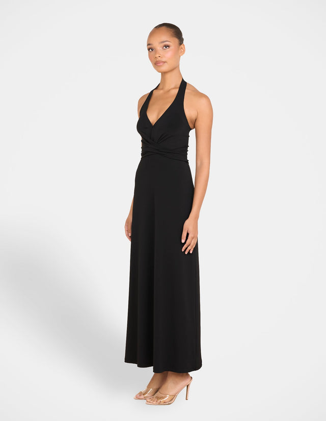 Farah Halter A-line Maxi Dress