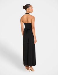 Farah Halter A-line Maxi Dress