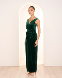 Elsie Sleeveless Velvet Gown