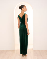Elsie Sleeveless Velvet Gown