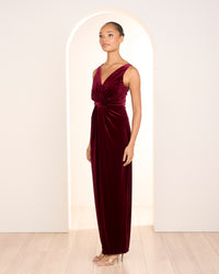 Elsie Sleeveless Velvet Gown