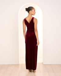 Elsie Sleeveless Velvet Gown