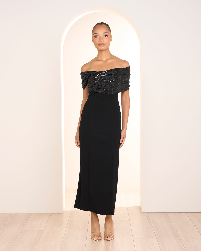 Faye Off Shoulder Maxi Dress
