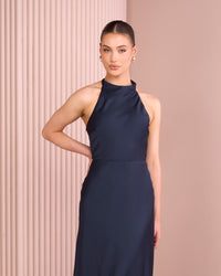 Xandrine High Neck Maxi Dress