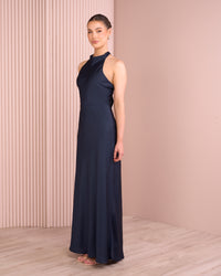 Xandrine High Neck Maxi Dress