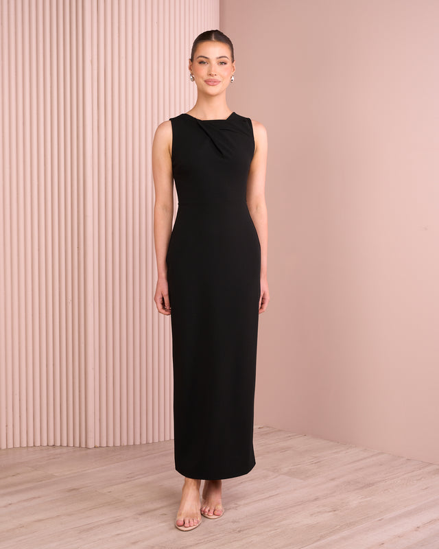 Miki Twist Front Maxi Dress