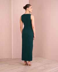 Miki Twist Front Maxi Dress