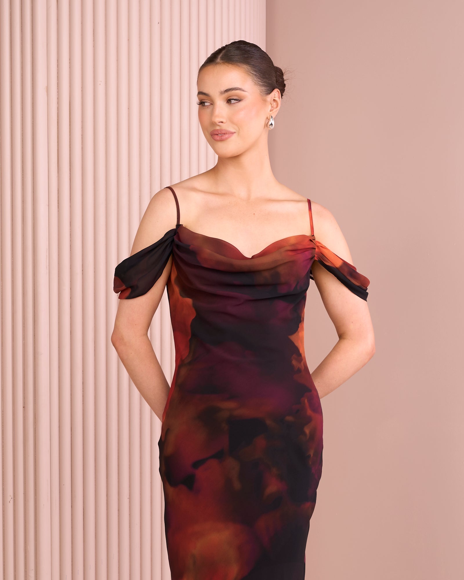 Brynn Cowl Neck Dress