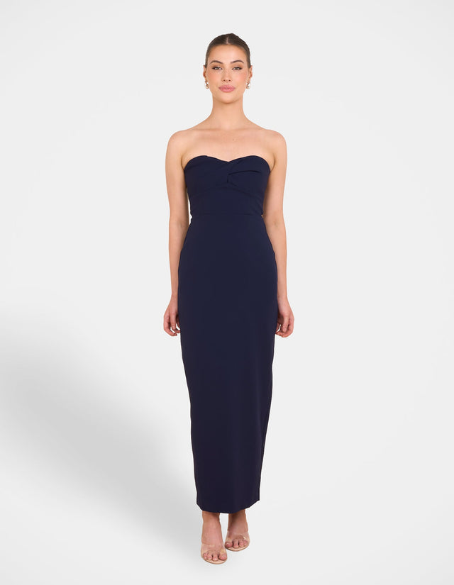Bex Twist Front Strapless Maxi