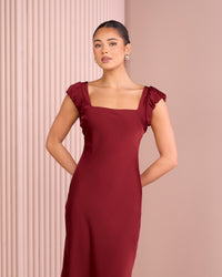 Floy Cap Sleeve Maxi Dress