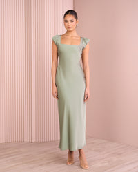 Floy Cap Sleeve Maxi Dress