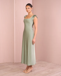 Floy Cap Sleeve Maxi Dress