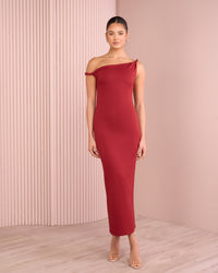 Xena Asymmetric Neck Dress