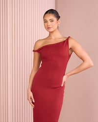 Xena Asymmetric Neck Dress