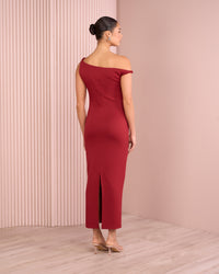 Xena Asymmetric Neck Dress