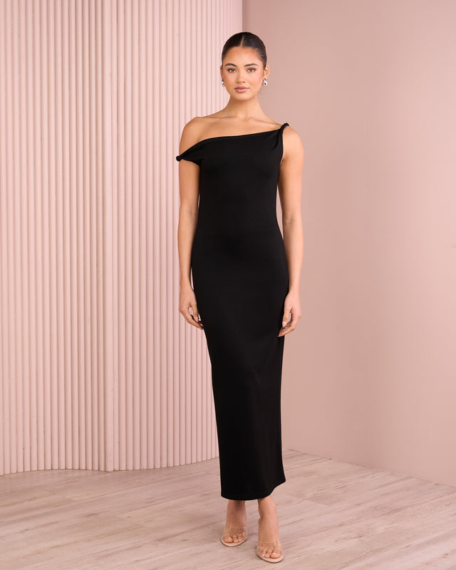 Xena Asymmetric Neck Dress