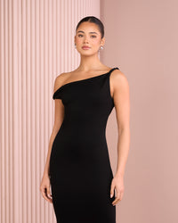 Xena Asymmetric Neck Dress