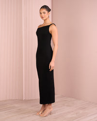 Xena Asymmetric Neck Dress
