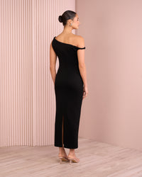 Xena Asymmetric Neck Dress