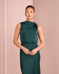 Deedee Blouson Maxi Dress
