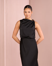 Deedee Blouson Maxi Dress