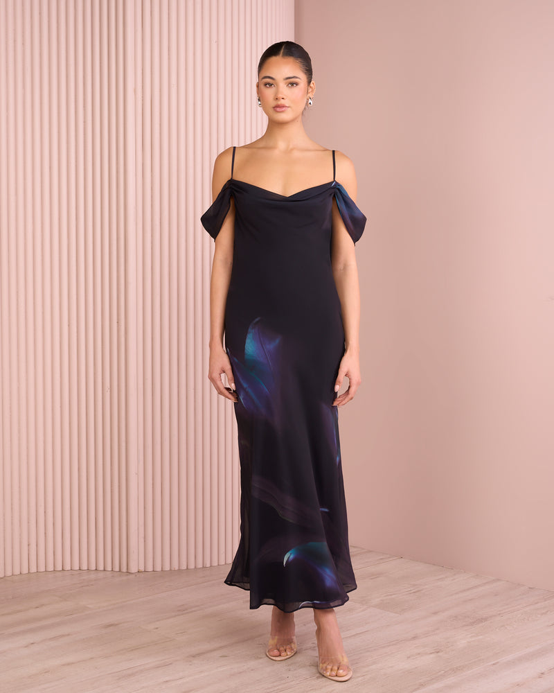Yancy Cowl Neck Dress