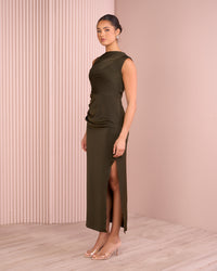 Gentille High Neck Maxi Dress