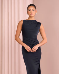 Gentille High Neck Maxi Dress