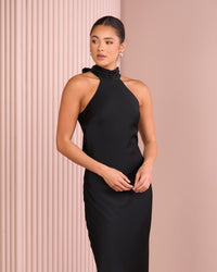 Jean High Neck Gown