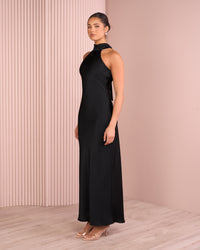 Jean High Neck Gown