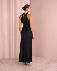Jean High Neck Gown