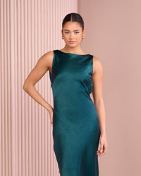 Yira Low Back Satin Gown