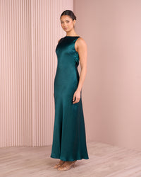 Yira Low Back Satin Gown