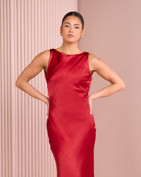 Yira Low Back Satin Gown