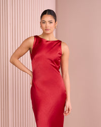 Yira Low Back Satin Gown