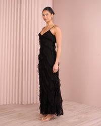 Pearlene Ruffle Maxi Dress
