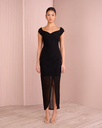 Elsy Off Shoulder Mesh Dress