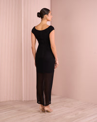 Elsy Off Shoulder Mesh Dress