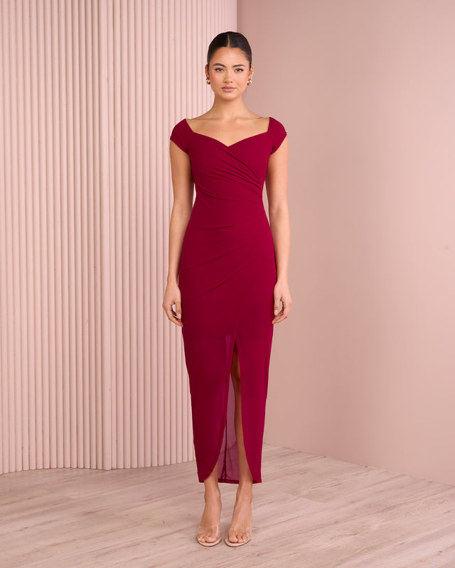 Elsy Off Shoulder Mesh Dress