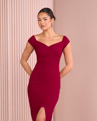Elsy Off Shoulder Mesh Dress