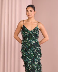 Zilla Ruffle Maxi Dress