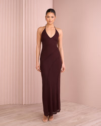 Shaw Halter Neck Gown