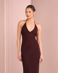 Shaw Halter Neck Gown