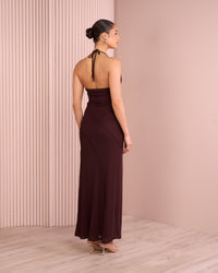 Shaw Halter Neck Gown