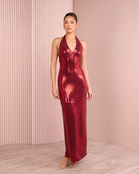 Zaniah Halter Low Back Gown